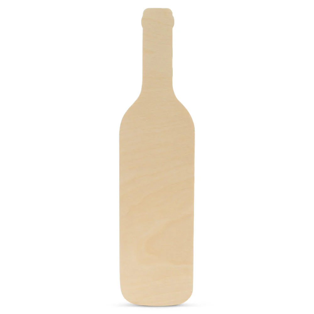 Wood Wine Bottle Cutout