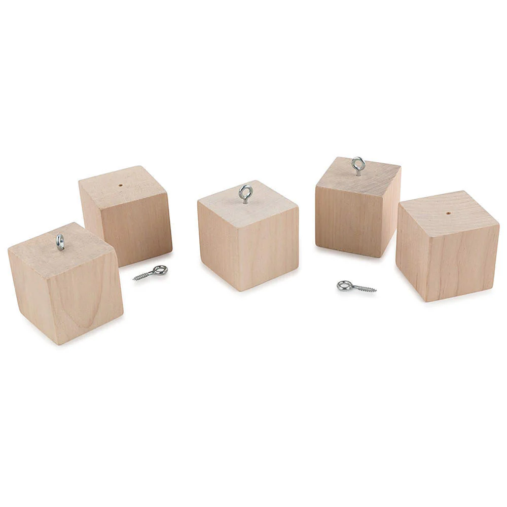Wooden Cube Ornament, 1-3/4” - Image 4