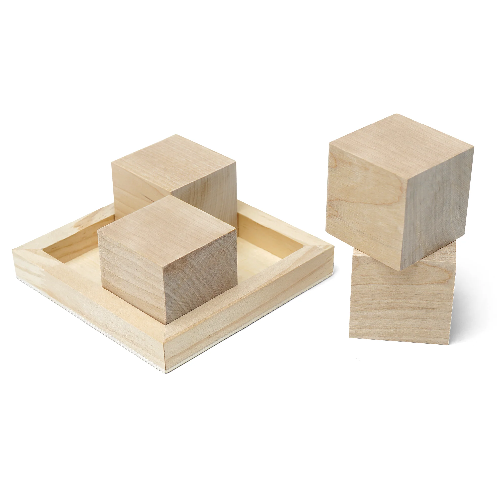 Wooden DIY Cube Puzzle, 5" - Image 3