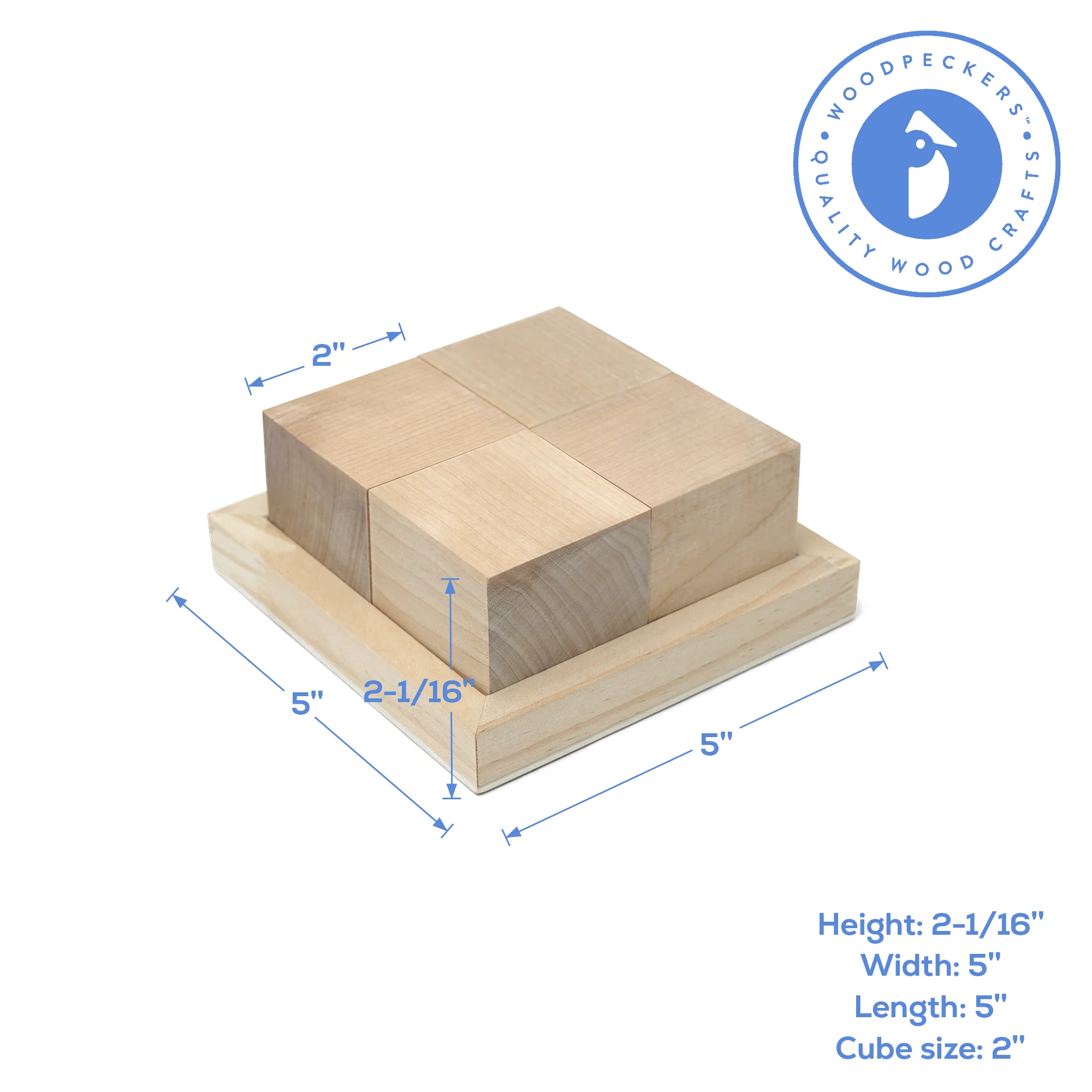 Wooden DIY Cube Puzzle, 5" - Image 6