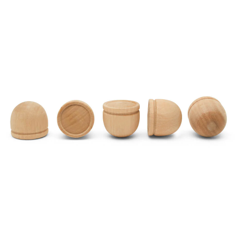 Wooden Headlight, (no stem), 3/4"