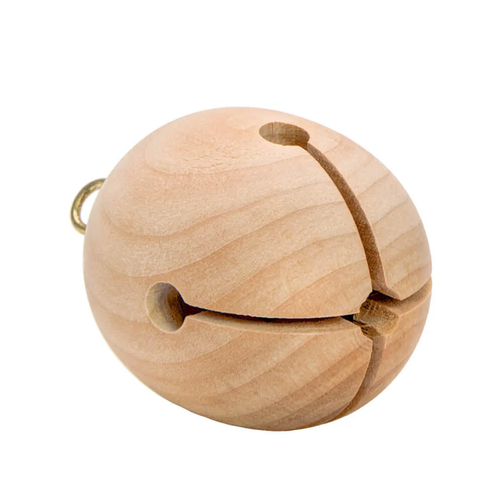 Wooden Jingle Bell, 2-1/2" - Image 5