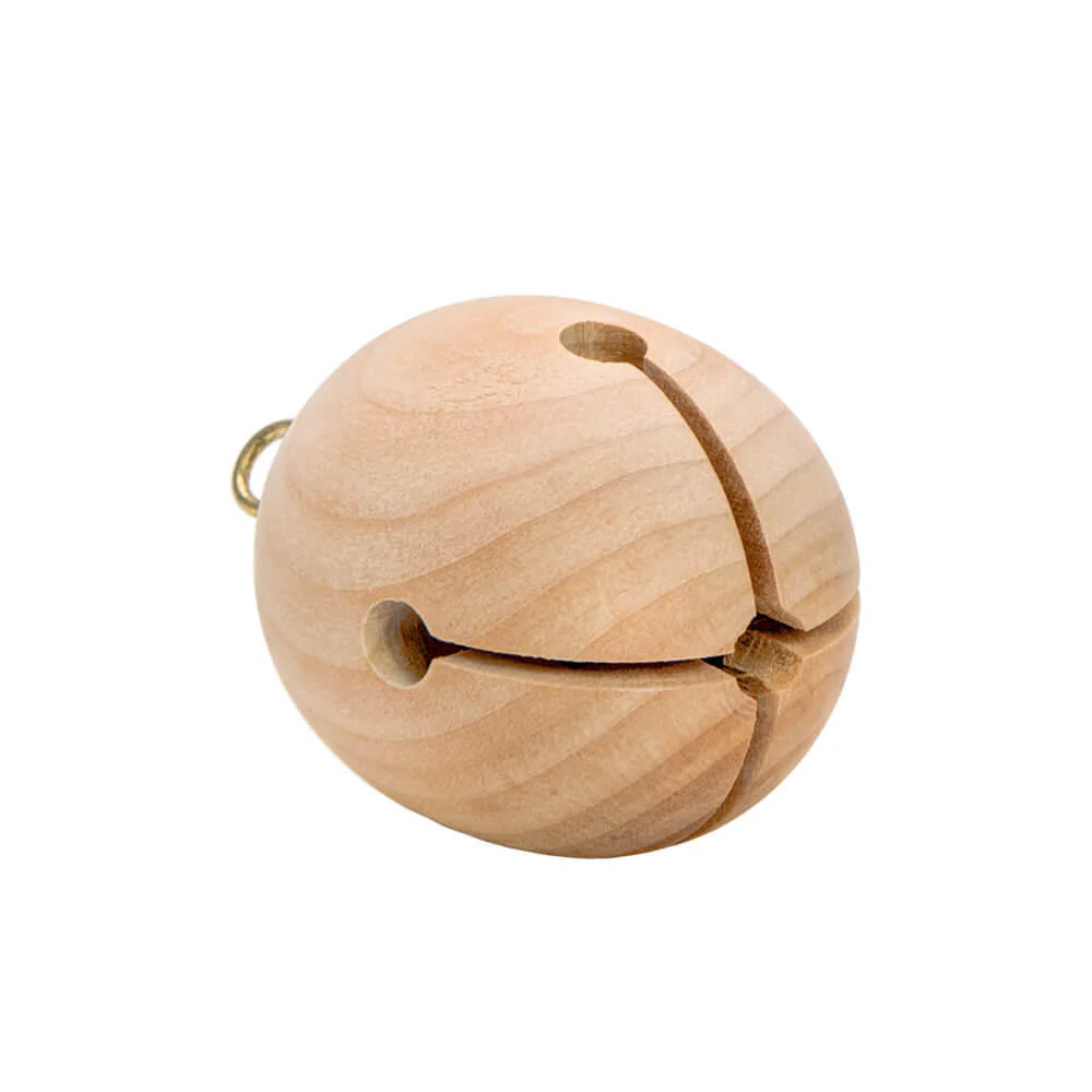 Wooden Jingle Bell, 2" - Image 5