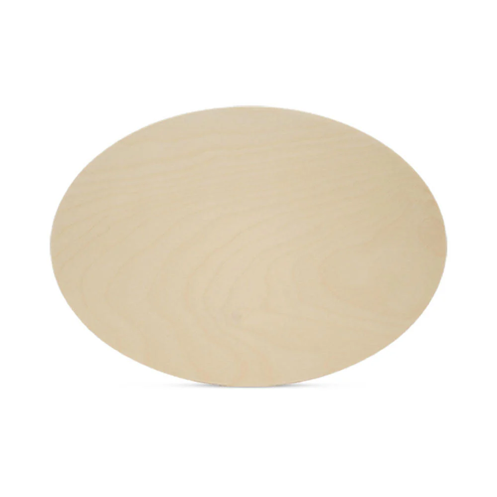 Wooden Oval Cutout