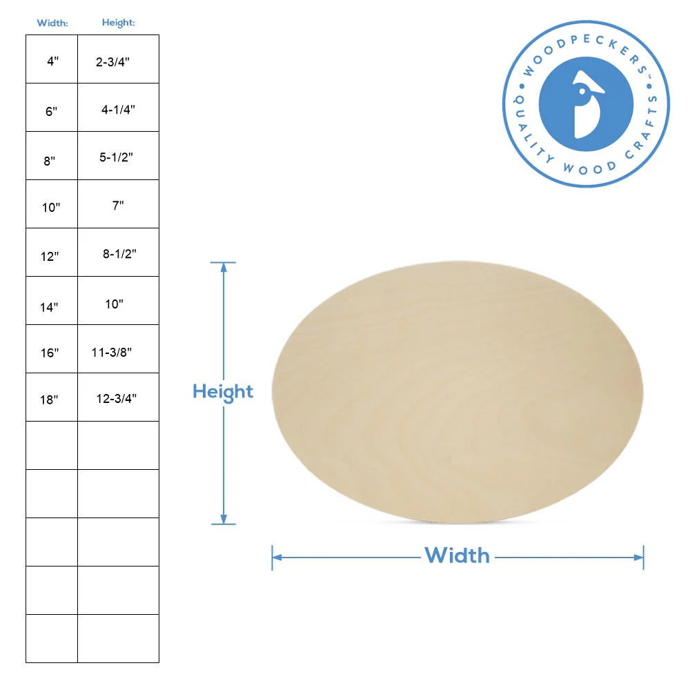 Wooden Oval Cutout - Image 4