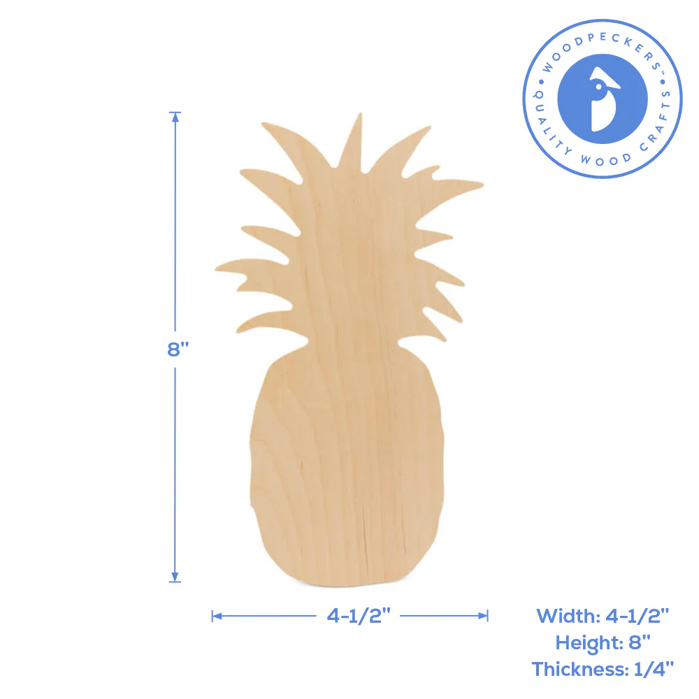 Wooden Pineapple Cutout - Image 4