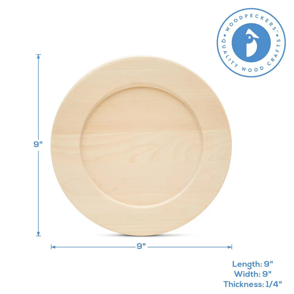Wooden Plate 9” - Image 3