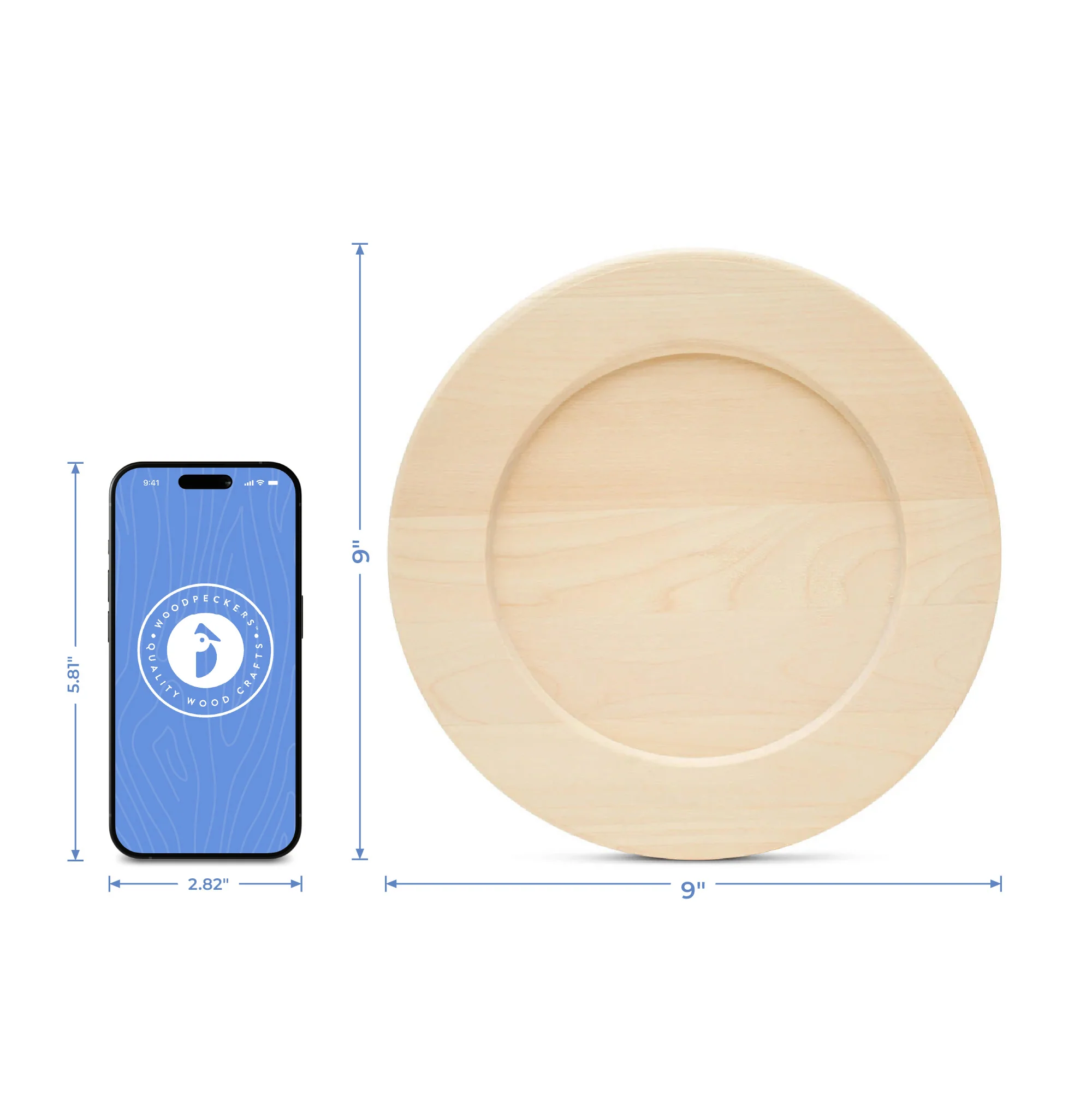 Wooden Plate 9” - Image 4