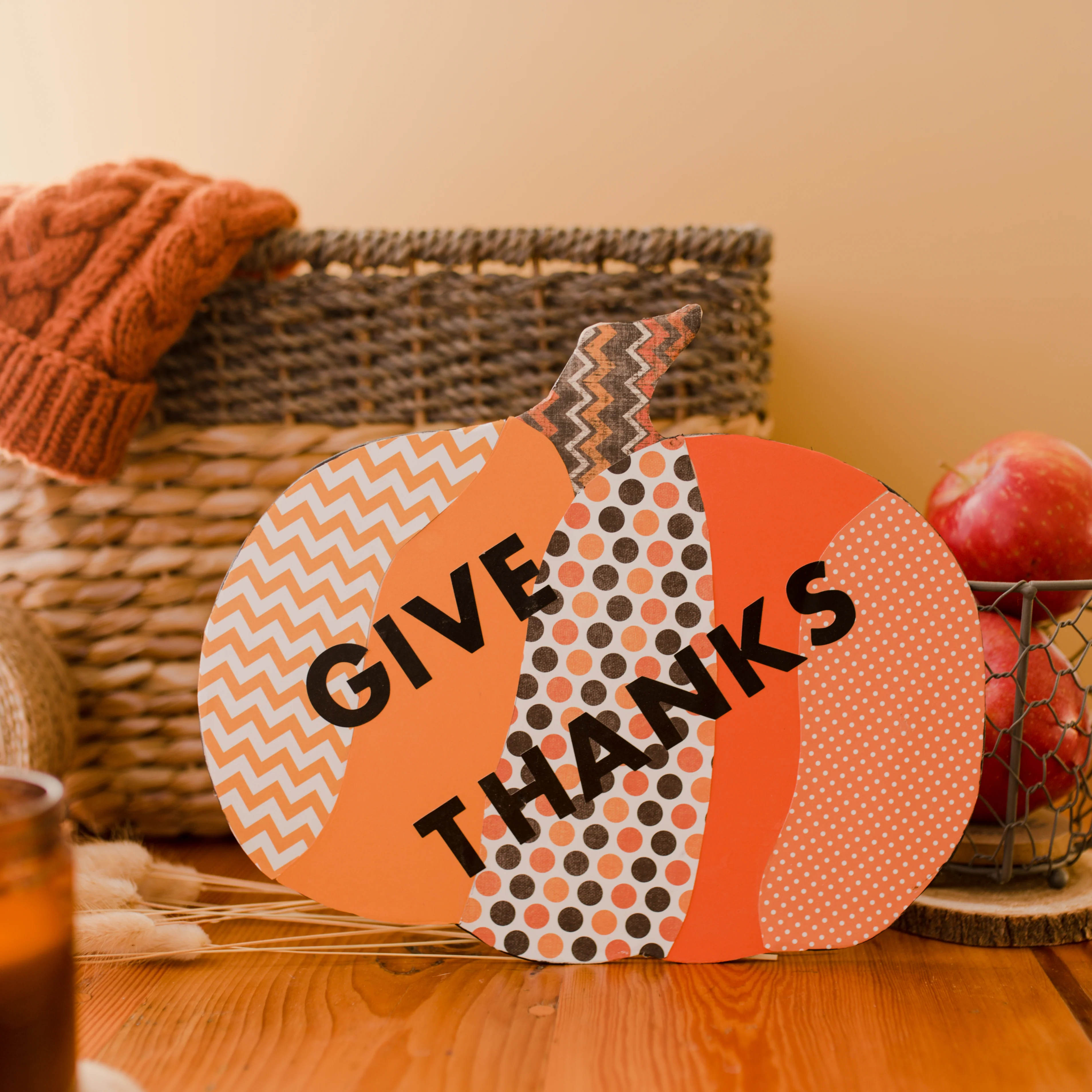 Wooden Pumpkin Cutout (5"- 14") - Image 2
