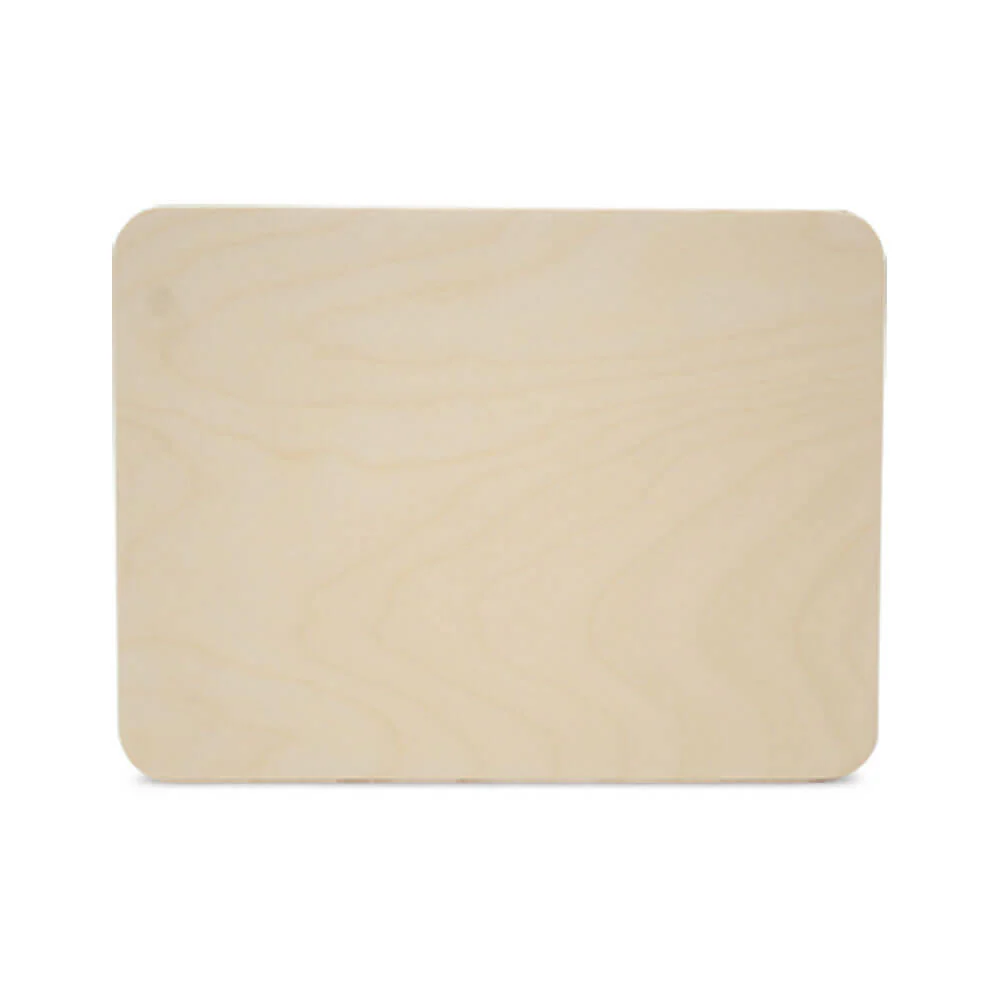 Wooden Rounded Rectangle Plaque, 16" x 12" x 1/4"