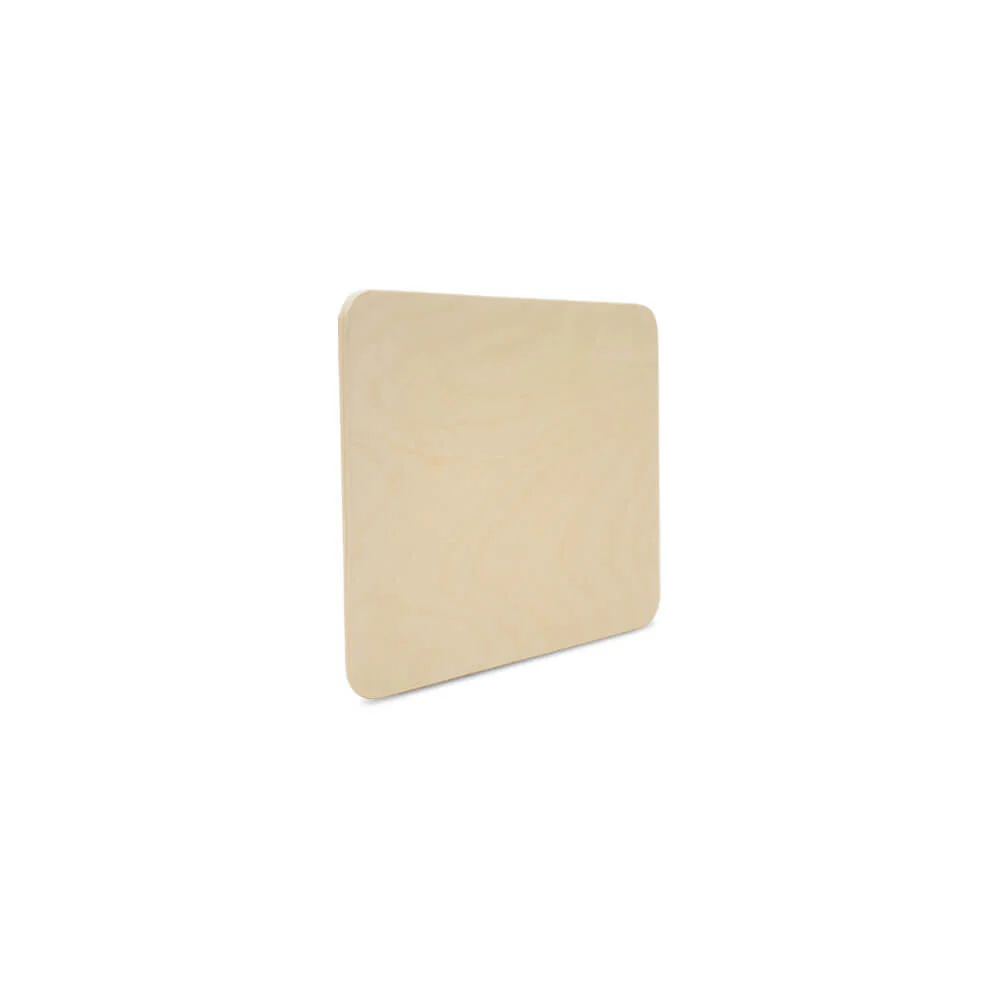 Wooden Rounded Rectangle Plaque, 8" x 6" x 1/4" - Image 2