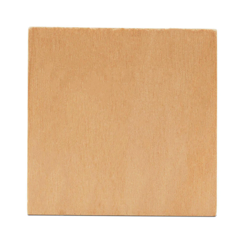 Wooden Square Cutout, 2" by 2",  1/4" thick - Image 3