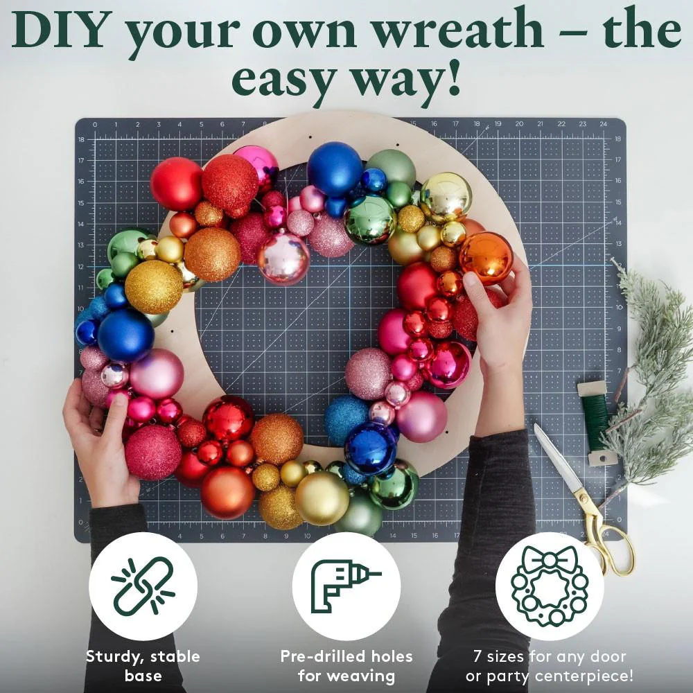 Wooden Wreath Form, 30” - Image 3
