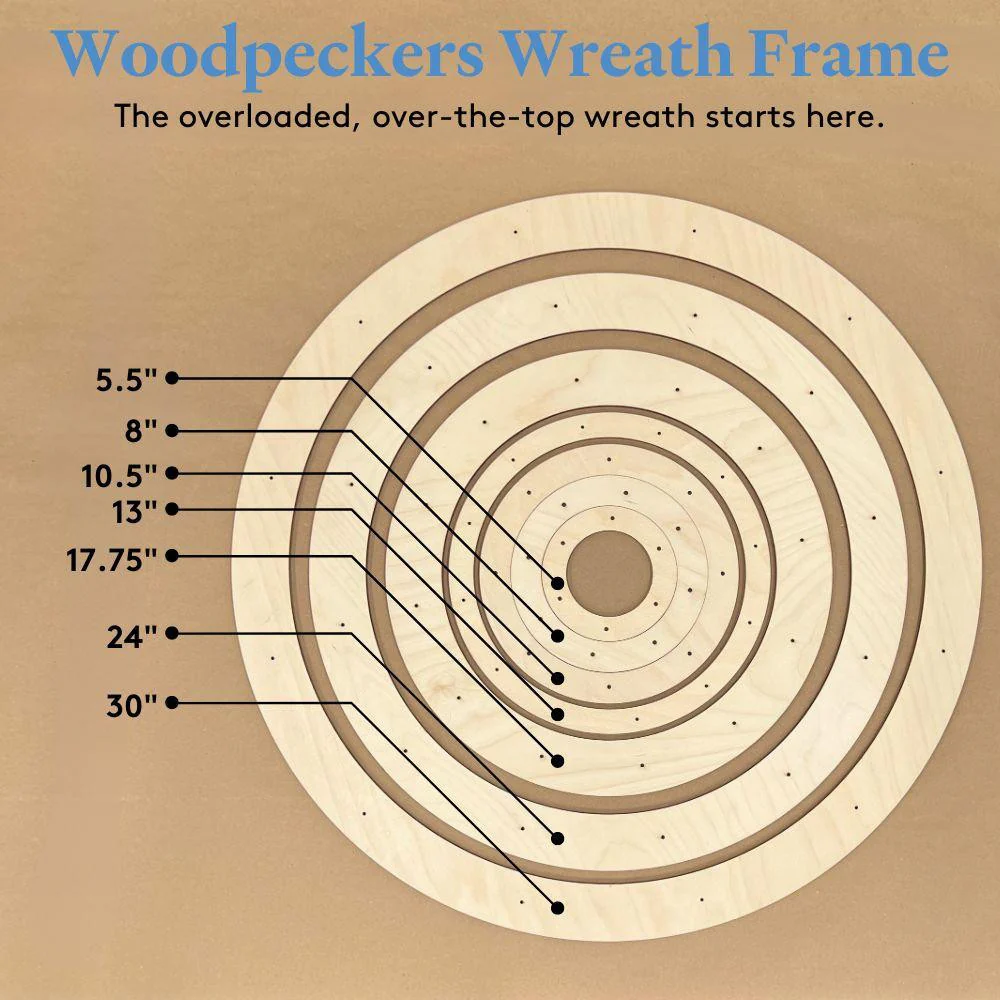 Wooden Wreath Form, 5-1/2” - Image 3